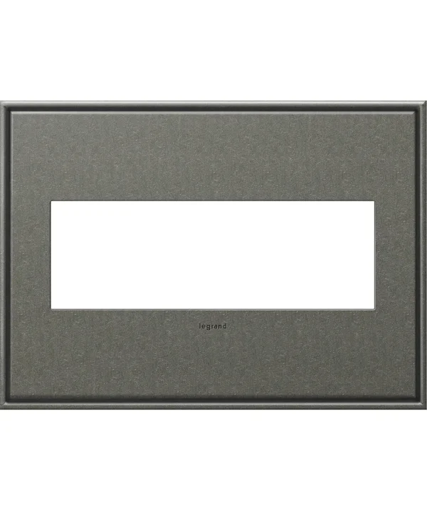 Legrand (AWC3GBP4) Adorne Brushed Pewter 3-Gang Wall Plate