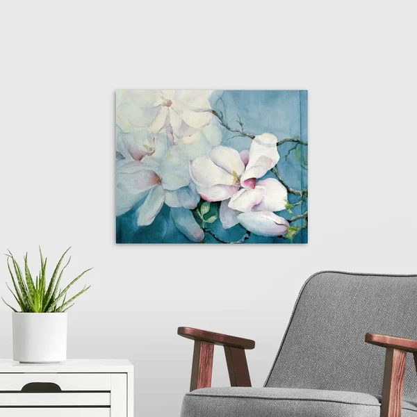 Magnolia Soulangeana (Horizontal) - Canvas Wall Art, 20x16, Great Big Canvas