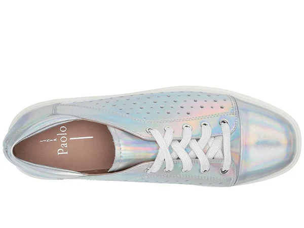 Women's Linea Paolo Kendra Platform Sneaker, Size 5 M - Metallic