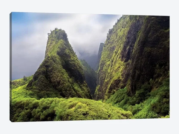 Dennis Frates Canvas Prints - Iao Needle ( scenic & landscapes > Nature > Mountains art)