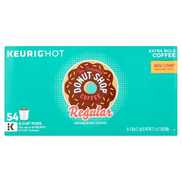 The Original Donut Shop Regular Keurig Single-Serve K-Cup Pods - Medium Roast Coffee - 54 count