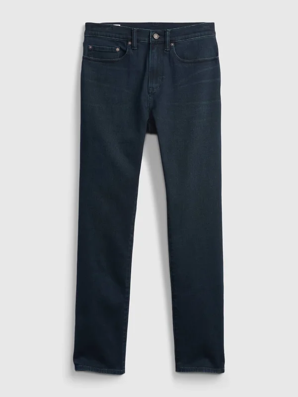 Gap Men's Soft Wear Slim Jeans with Washwell Dark Blue Tall Size 36W
