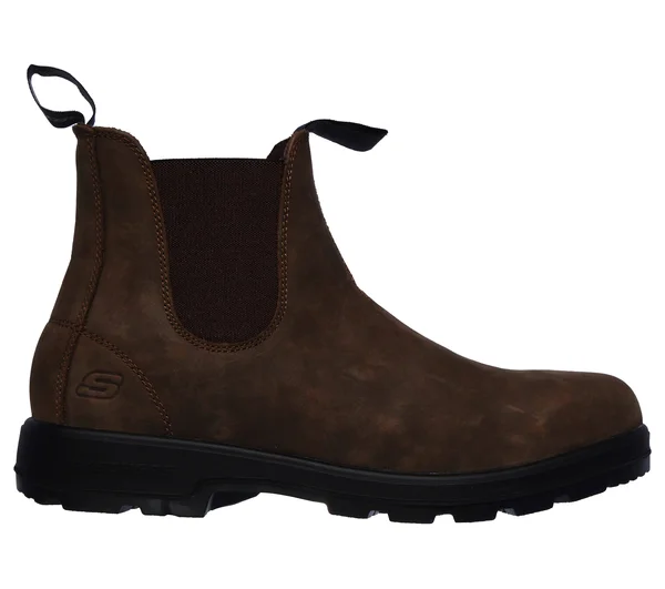 Skechers Men's Relaxed Fit Molton Gaveno Chelsea Boot - Brown