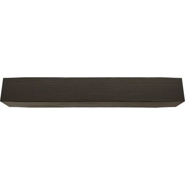 Ekena Millwork MANUSD08X10X60NS 8x22H x 10x22D x 60x22W Sandblasted Faux Wood Fireplace Mantel - Natural Ash