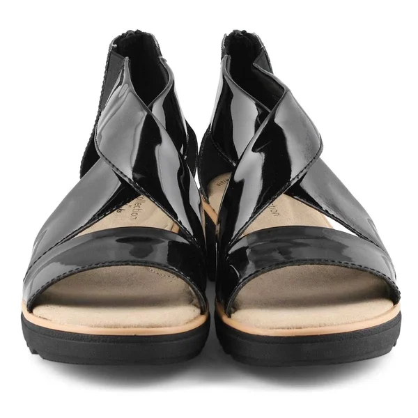 Clarks Women's Jillian Rise Wedge Sandal - Size: 8, Black