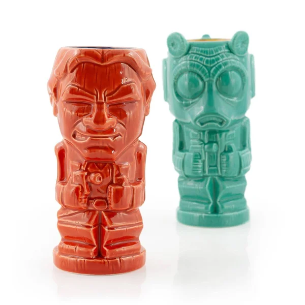 Geeki Tikis Star Wars Han Solo & Greedo Mugs, Star Wars Tiki Style