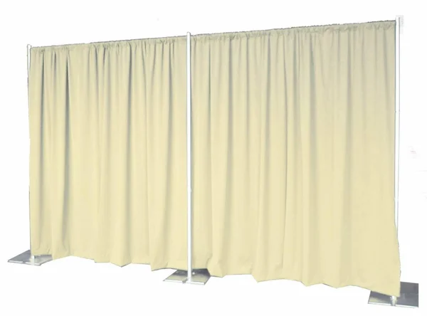 OnlineEEI Pipe and Drape Backdrop 8ft x 20ft (Bone)