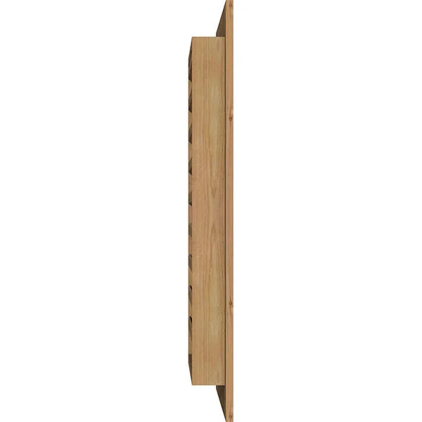 Ekena Millwork GVWVE24X3001SFUWR 24x22W x 30x22H Vertical Gable Vent (29x22W x 35x22H Frame Size): Unfinished, Functional, Smoot