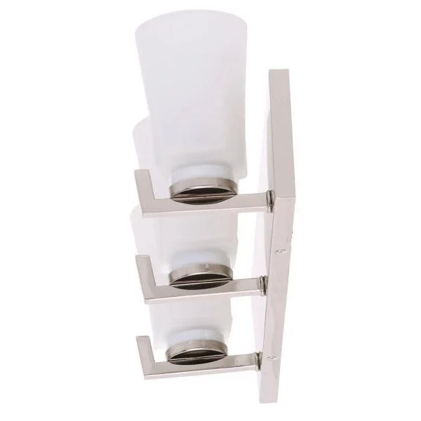 Hampton Bay, 15233, Wellman 3-Light Polished Nickel Bath Light