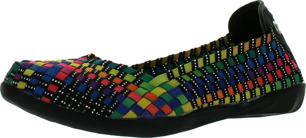 Bernie Mev Women's Catwalk Slip-On Flats Shoes - Black Multi