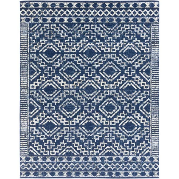 Artistic Weavers Janice Blue 7 ft. 10 in. x 10 ft. 2 in. Moroccan Area Rug