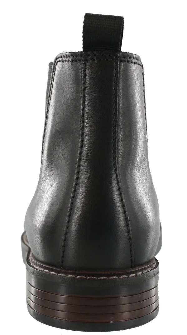 Clarks Men's Paulson Up Chelsea Boot - Black Leather