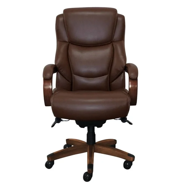 Serta at Home La-Z-Boy Delano Executive Office Chair, Chestnut Brown