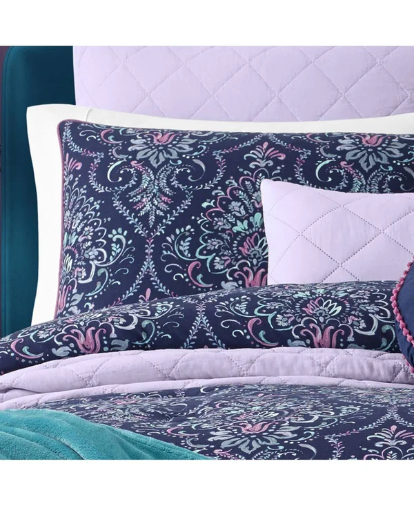 Kinsley Teal Comforter Set by Five Queens Court, Size: Twin