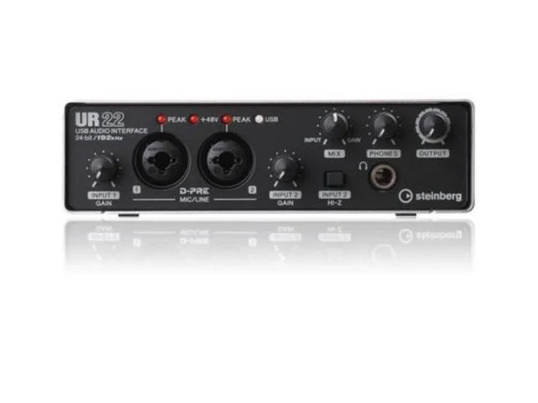 Steinberg UR22 USB 2.0 Audio Interface with Cubase AI DAW (free download)