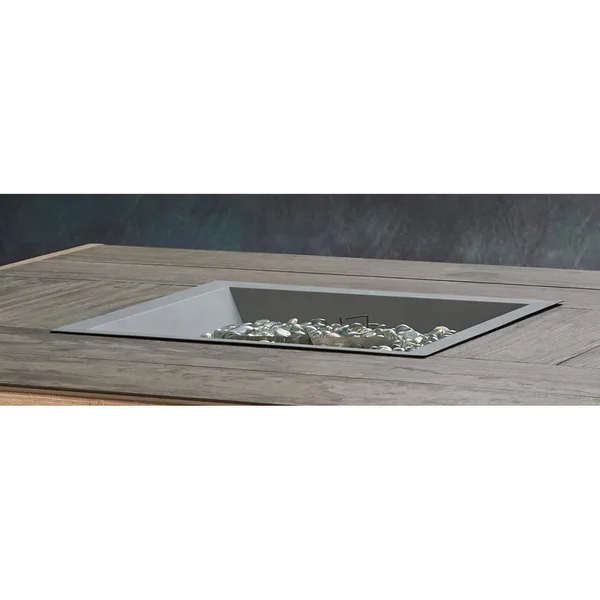 Outdoor GreatRoom 16 in. Square Pewter GAS Burner