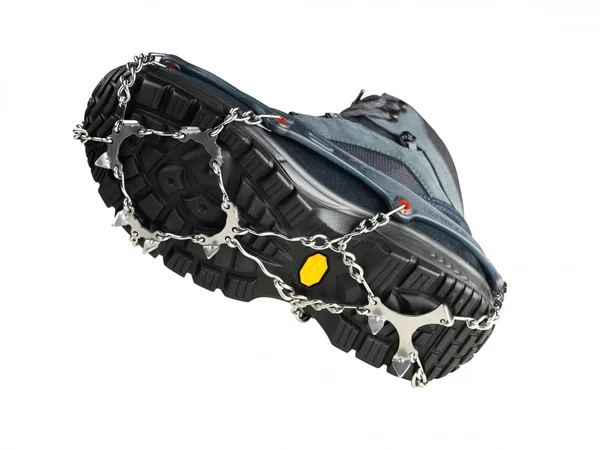 Snowline Spikes Chainsen Pro Blue-RED - Mens/Womens Ice Claws, Size - Color Navy - Red