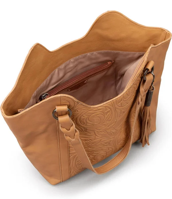 The Sak Sierra Shopper Bag - Teak Leaf Embossed Leather