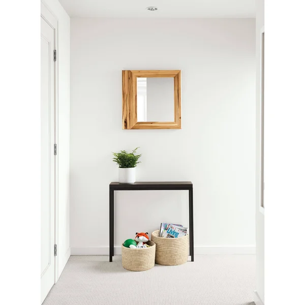 Room & Board, Modern Parsons 32W 8D 29h Console Table w/ 1x22 Leg, Taupe Ceramic Top w/ Slate Base