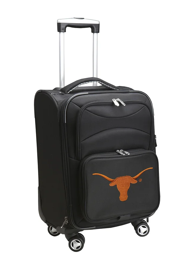 Black Texas Longhorns 20x22 Spinner Carry-On