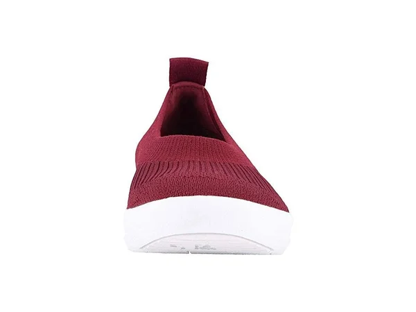 Fitflop Women's Uberknit Slip-On Ballerina Flats Berry 7.5
