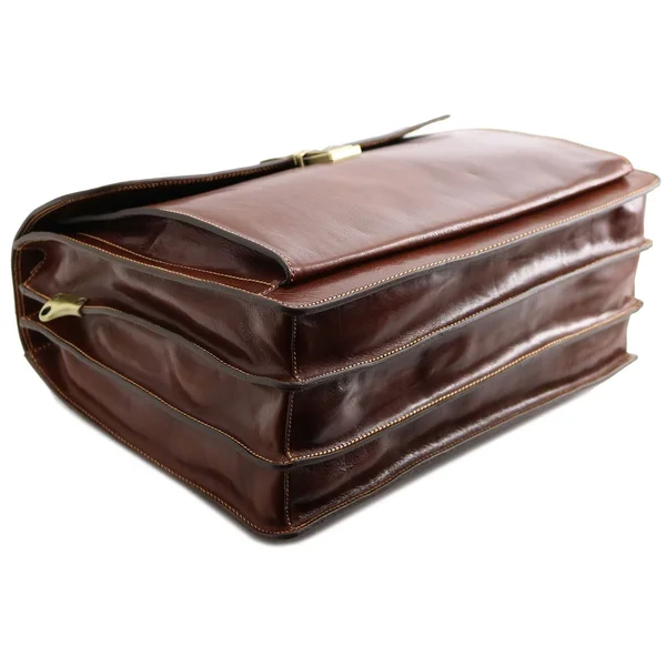 Floto Firenze Leather Briefcase Black