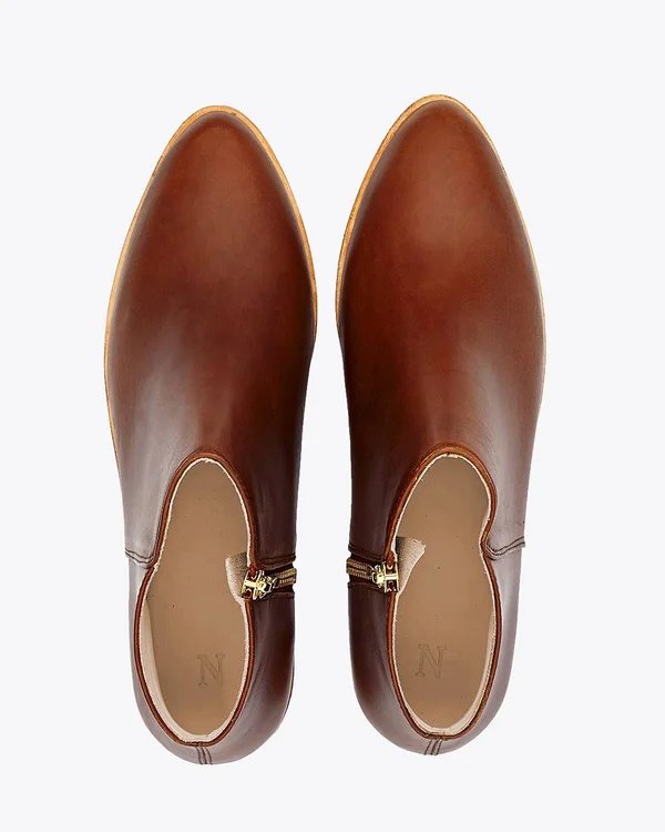 Nisolo Lana Ankle Boot Brandy - Size 9.5