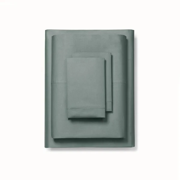 Softest Organic Signature Hemmed Sheet Set in Spruce - Full by Boll and Branch - Best Sheets