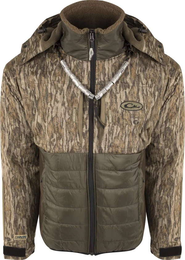 Drake LST Guardian Flex Double Down Eqwader Full Zip with Hood Jacket