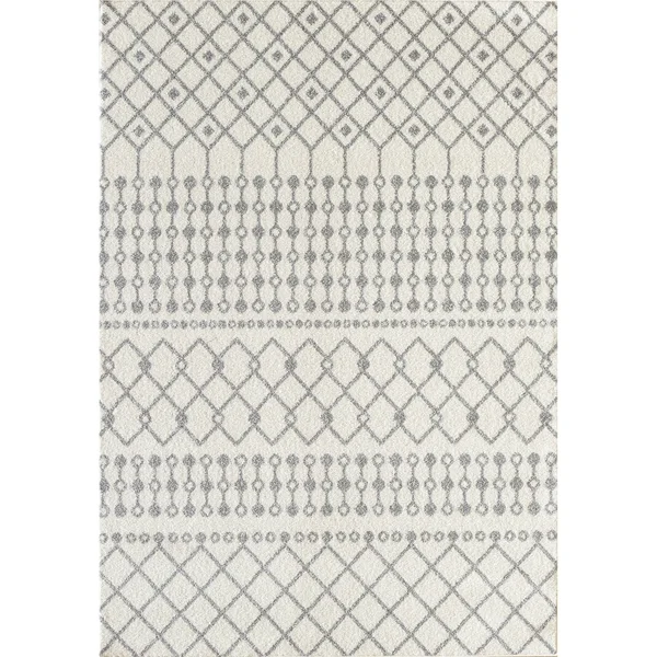 L&Baiet Hannah White Boho 5& x 7& Rug