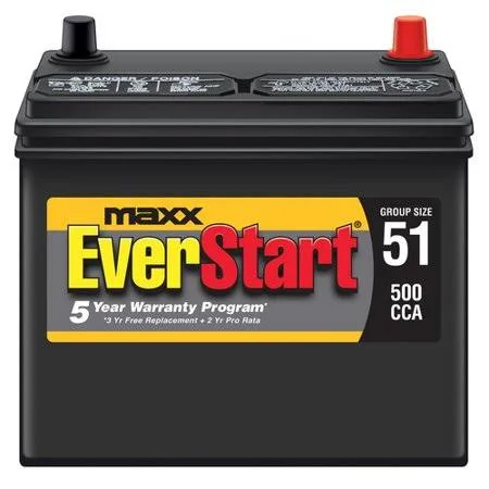Everstart Maxx Lead Acid Automotive Battery - Groups Size 51