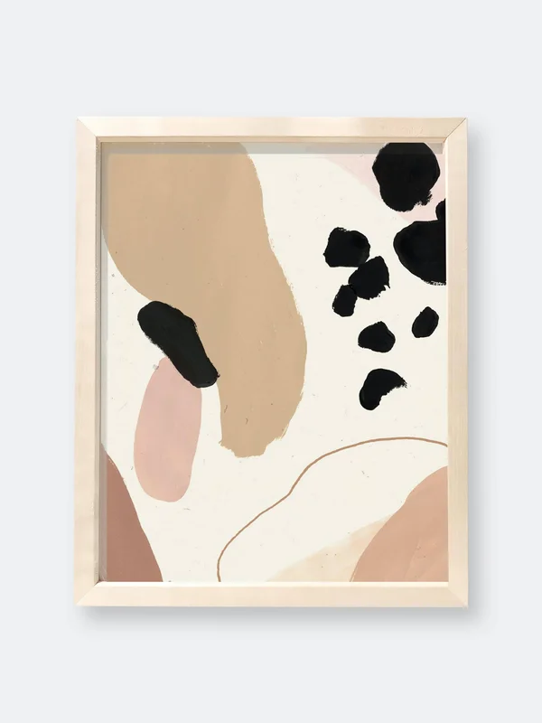 Wilde House Paper Abstract Art Print III - Brown - Art Print Size: 11x22 x 14x22 Frame: Frame Without Mat
