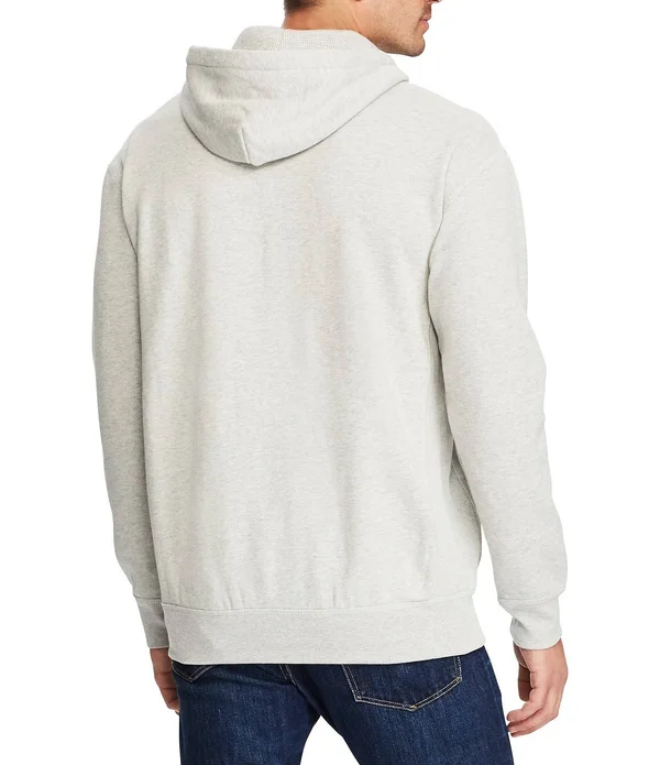 Polo Ralph Lauren Men's Big & Tall Classic Fleece Full Zip Hoodie - Light Sport Heather