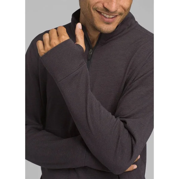 Prana Jarvis 1/2 Zip Men's - Charcoal, Size XL