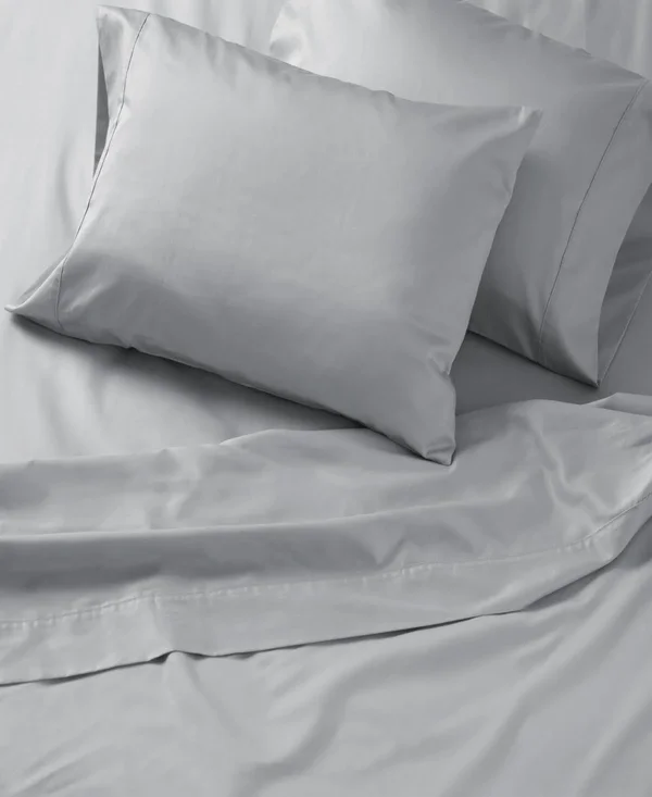 Welhome Cotton Sateen Sheet Set - Storm Cloud - Twin