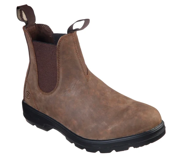 Skechers Men's Relaxed Fit Molton Gaveno Chelsea Boot - Brown