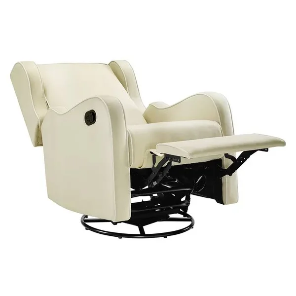 Rowe Upholstered Manual Glider Recliner Upholstery Color: Beige