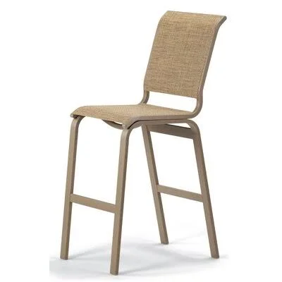 Aruba II 29.5x22 Patio Bar Stool (Set of 2) Telescope Casual Finish: Textured Snow - Fabric: Lime 38D