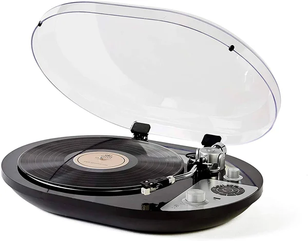 GPO PR 50 Turntable Bluetooth Pre Amp Gloss Black