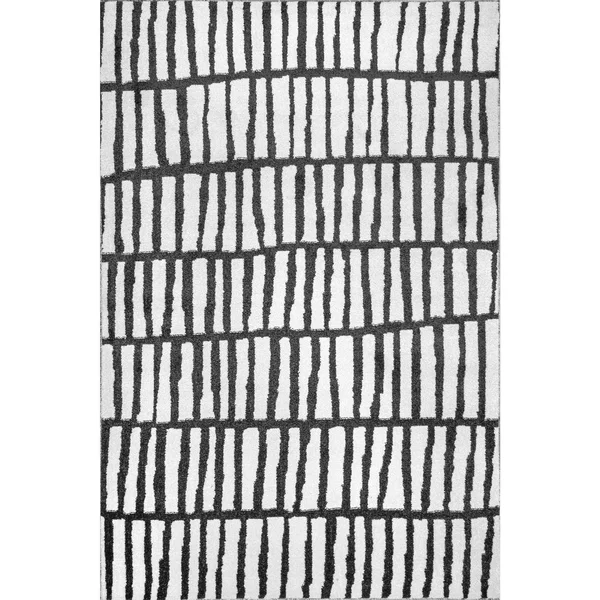 nuLOOM Quinn Jaggy Striped Area Rug - Size: 9& x 12&