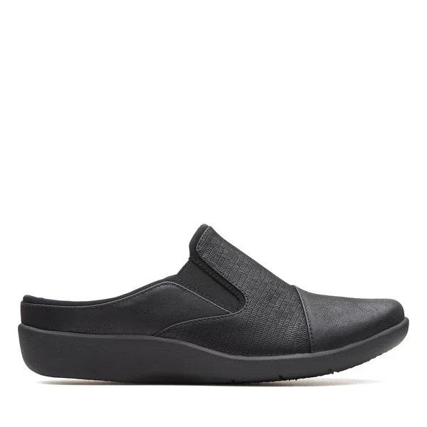 Clarks Womens Sillian Free Slip on Shoes Black 8.5 M