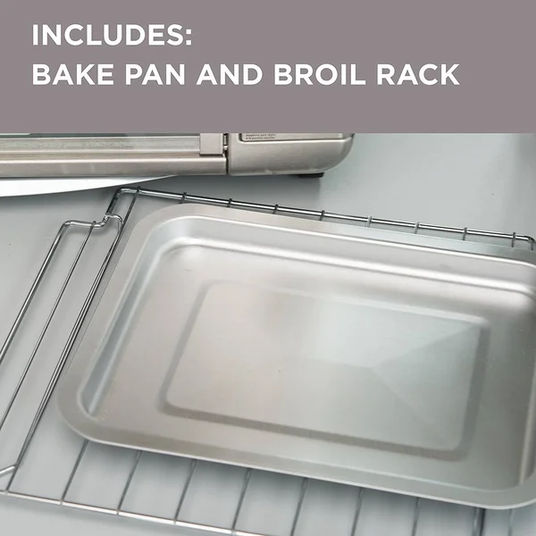 Black+decker TO3230SBD 6-Slice Convection Countertop Toaster Oven, Includes Bake