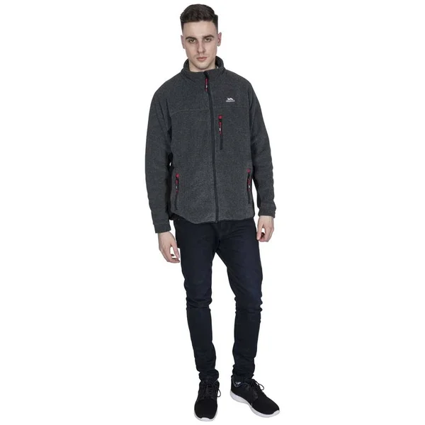 (S - Black) Trespass Mens Jynx Full Zip Fleece Jacket