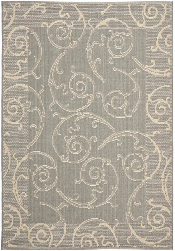 Safavieh Courtyard Grey, Natural Outdoor Area Rug - CY2665-3606 - 8& x 11&