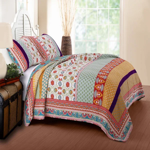 Greenland Home Fashions Thalia Quilt Set - Full/Queen