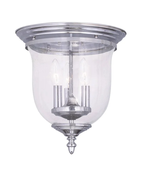 Livex Lighting 5024-05 Legacy 3-Light Ceiling Mount, Chrome