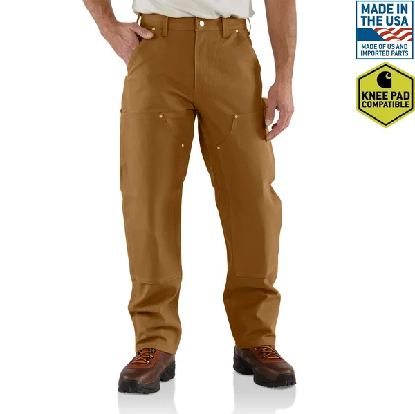 Men's Carhartt Double-Front Work Dungaree Brown