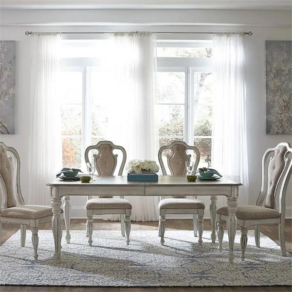 Bowery Hill Long Rectangular Leg Table in White - BH-4752-2003685