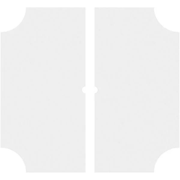 26 inchod x 1 inchid x 15 1/2 inchc x 1 inchp Locke Architectural Grade PVC Contemporary Ceiling Medallion, Two Piece