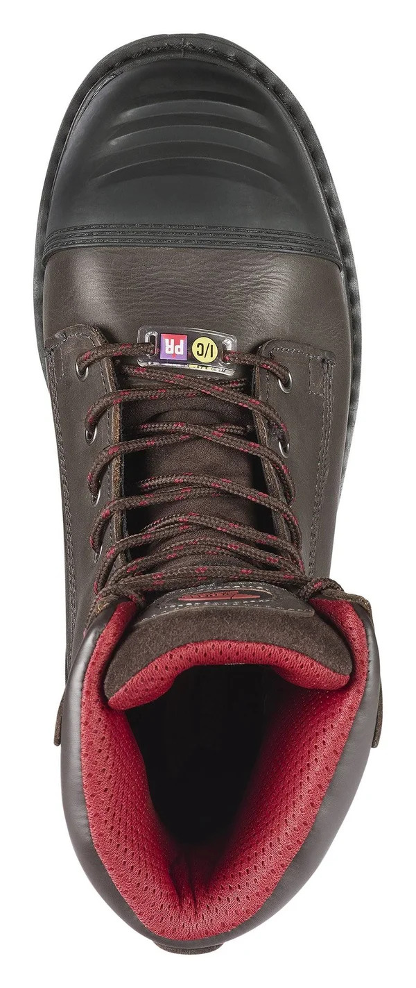 Men's Avenger A7573 8 inch Insulated WP Carbon Toe PR EH Work Boot - Size: 17, Brown